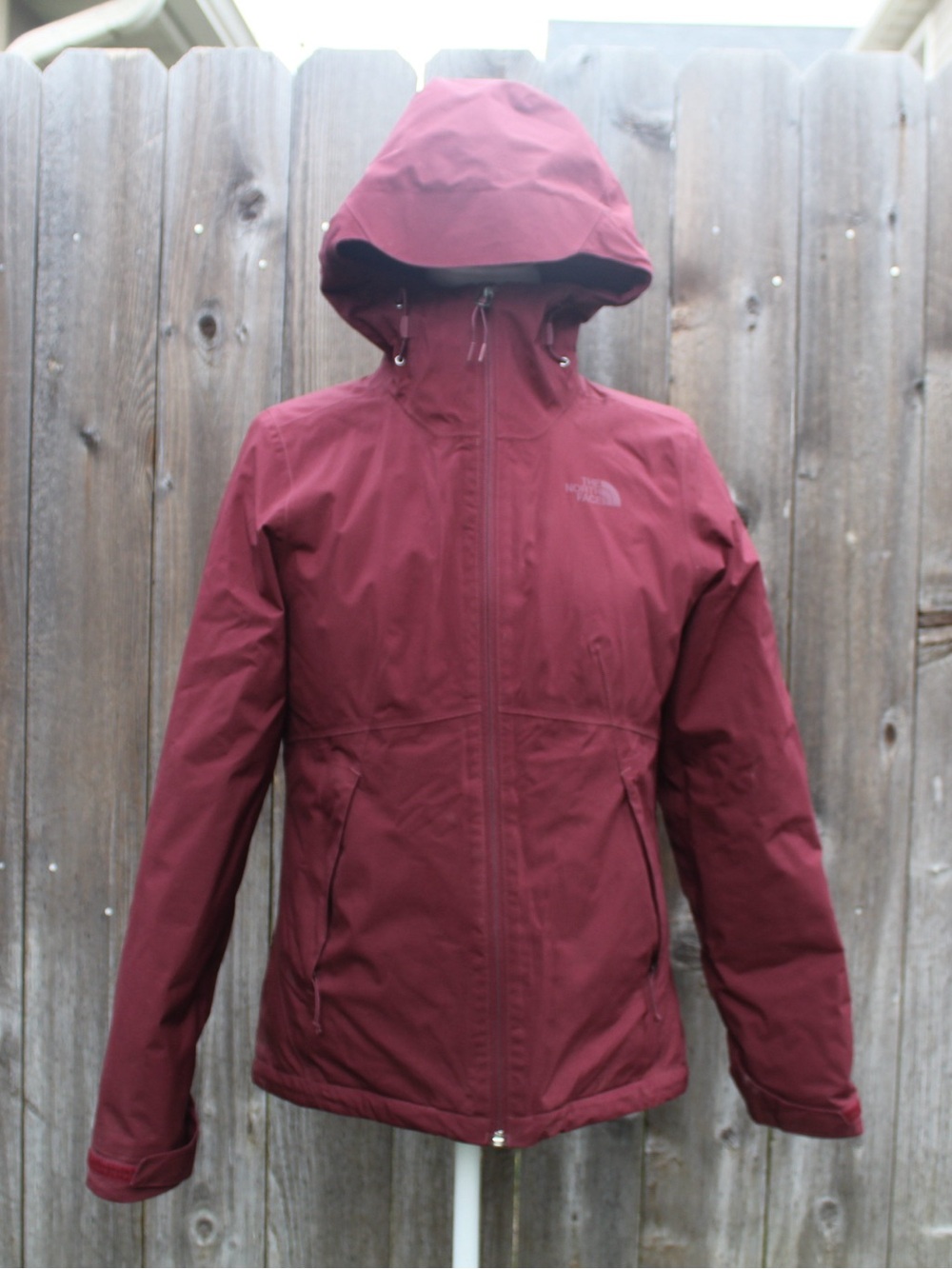 The North Face Women's 2-in-1 Maroon Hooded Ski Jacket